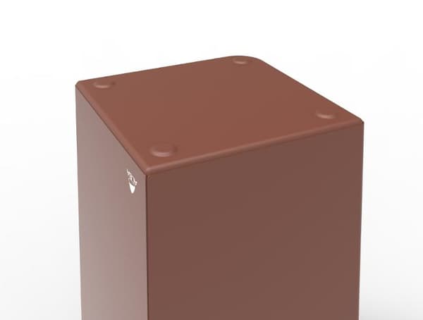 Papperskorg ALBA 18L terrakotta