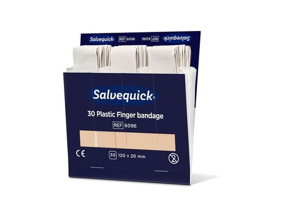 Plåster SALVEQUICK refill lång 30/fp 6st