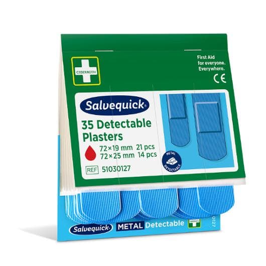 Plåster Detectable refill blå 35/fp 6st