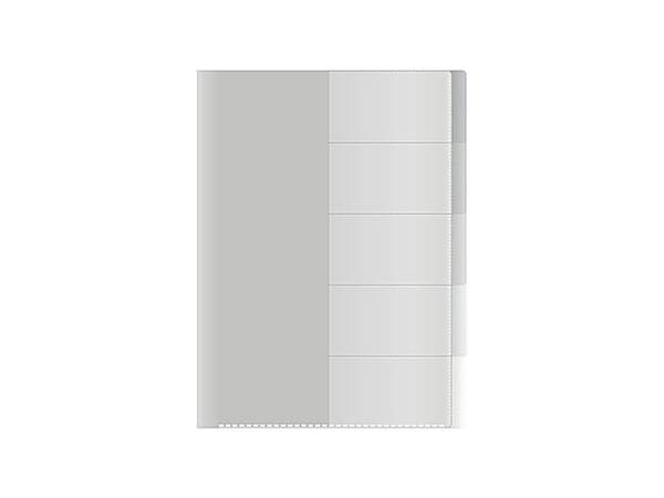 Sorteringsmapp 5-flikar A4 transparent 25st