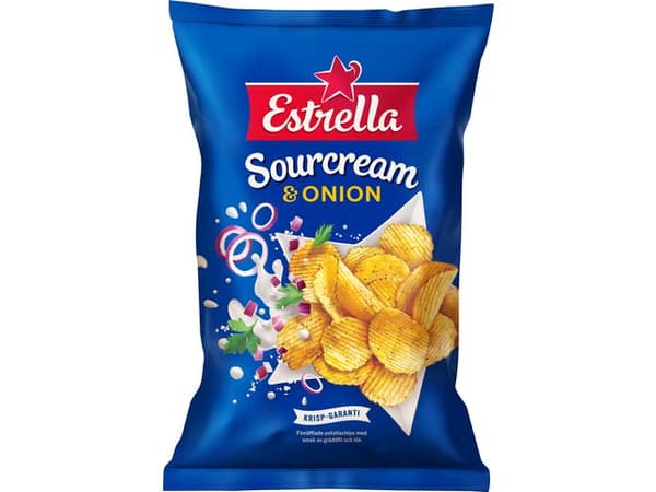 Chips ESTRELLA sourcream/onion 40g 27st