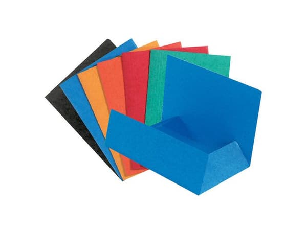 Mapp EXACOMPTA 3-klaff 400g A4 sort 50st
