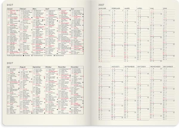 Kalender Agency Forma Deluxe 2027 brun