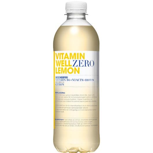Dryck VITAMIN WELL Zero Lemon 50cl 12st