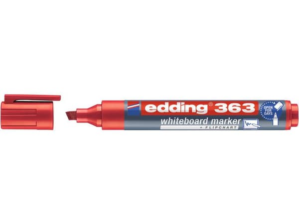 Whiteboardpenna EDDING 363 röd 10st