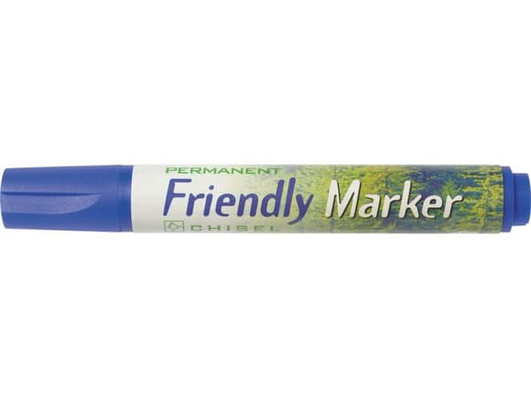 Märkpenna FRIENDLY sned blå 10st