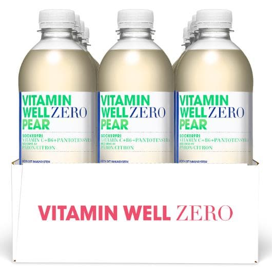 Dryck VITAMIN WELL Zero Pear 50cl 12st