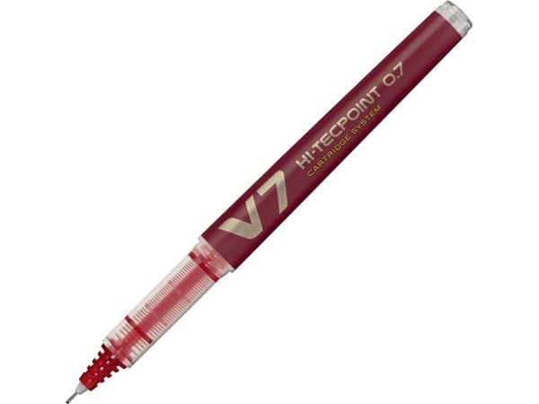 Bläckkulpenna PILOT Hi-Tec V7 röd 10st