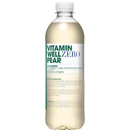 Dryck VITAMIN WELL Zero Pear 50cl 12st