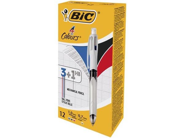 Kulpenna BIC 4 Colours 3+1 HB 12st