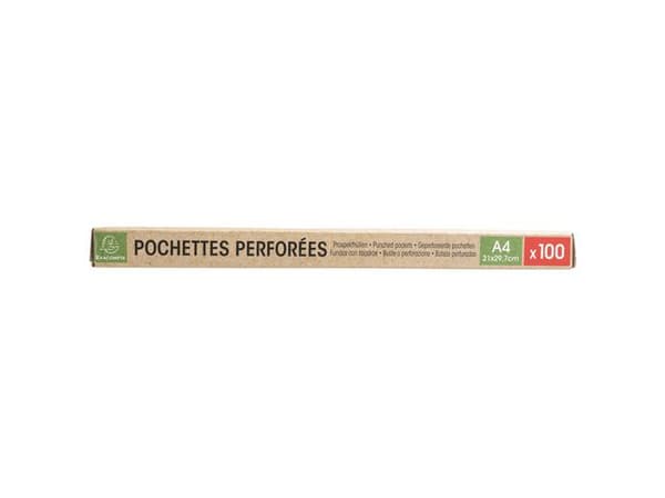 Plastficka EXACOMPTA A4 0,06mm präglad