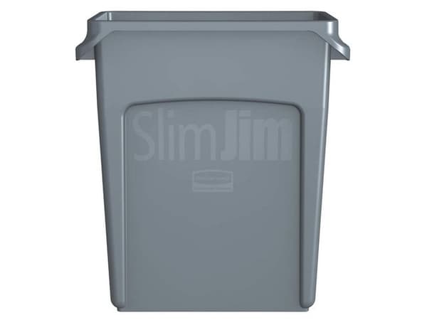 Papperskorg Slim Jim 60L grå