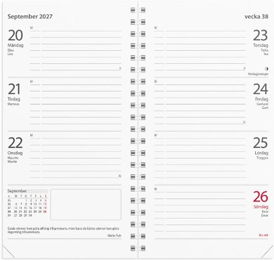 Kalender Master refill 2027