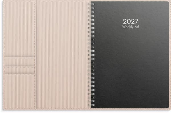 Kalender Weekly A5 2027 beige