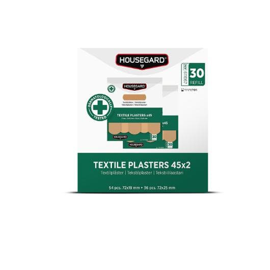 Plåster HOUSEGARD textil 2x45st