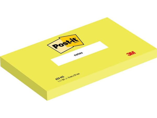 Notes POST-IT neon 76x127mm grön 6st