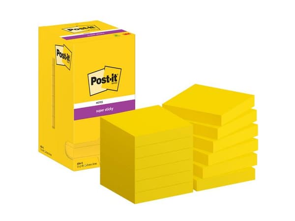 Notes POST-IT SS 76x76mm neongul 12st