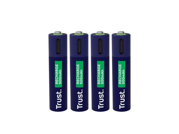 Batteri Laddbar TRUST AAA USB-C 4/fp
