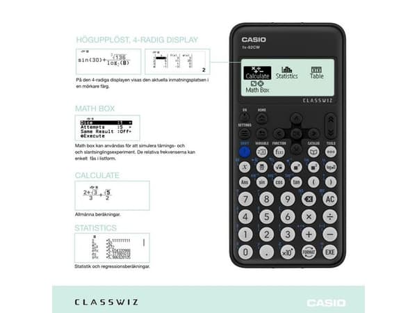Teknisk räknare CASIO FX-82CW