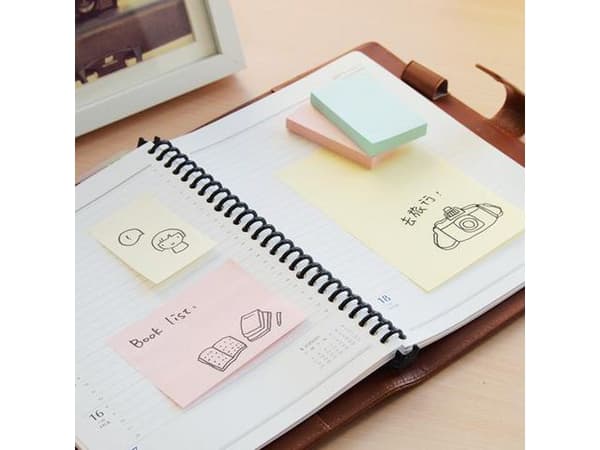 Notes STICK`N 76x102mm gul 12st