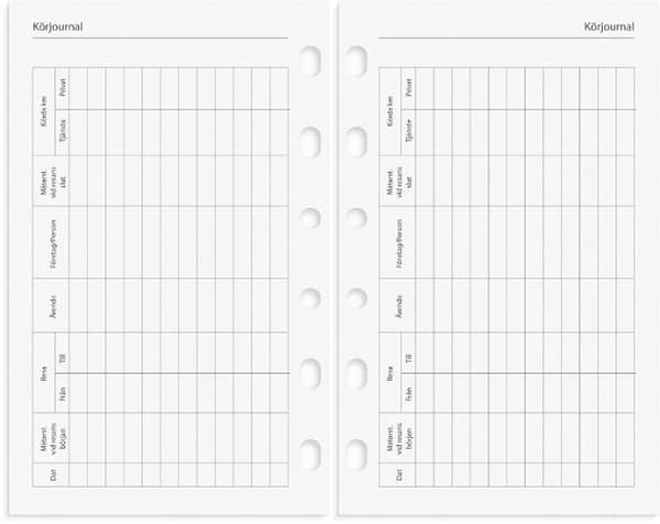 Compact Systemkalender 2027 skinn svart
