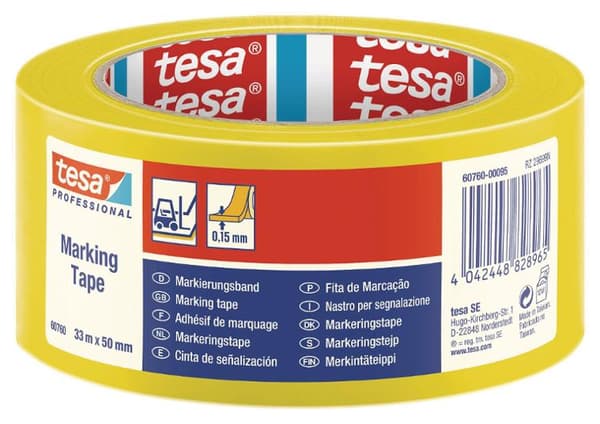 Markeringstejp TESA Prof. 50mmx33m gul
