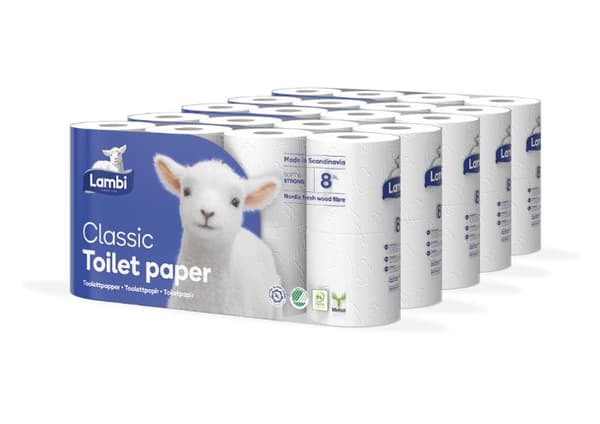 Toalettpapper LAMBI Classic 40/fp