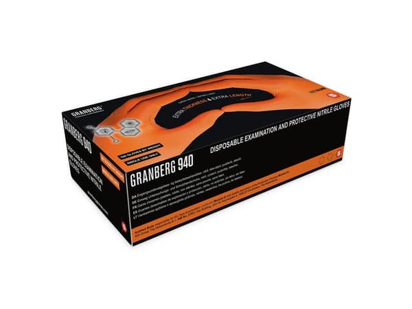 Nitrilhandske 940 orange XL 100/fp