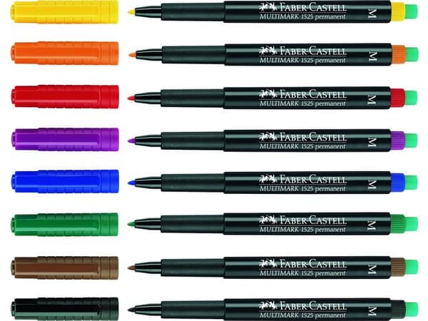 Märkpenna VF FABER CASTELL medium grön 10st