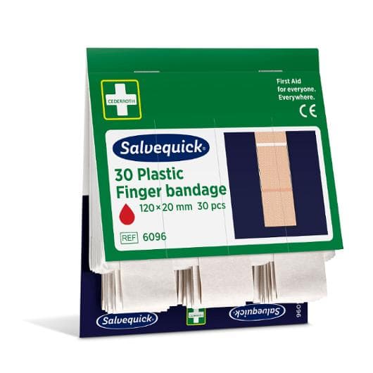 Plåster SALVEQUICK refill lång 30/fp 6st