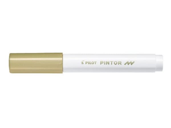 Märkpenna PILOT Pintor F guld 6st