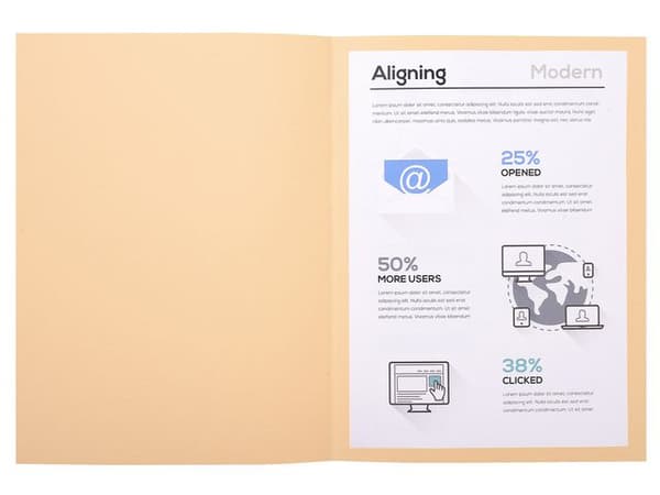 Mapp EXACOMPTA utan klaff A4 beige 100st