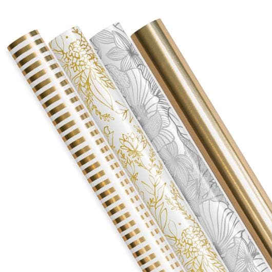 Presentpapper metallic mix 70cmx2m 25st