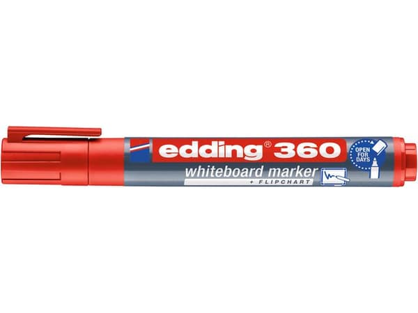 Whiteboardpenna EDDING 360 röd 10st