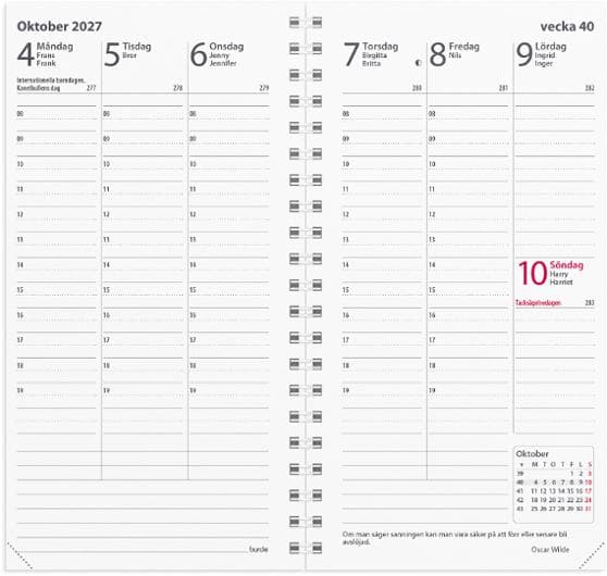 Planner Interplano II kalendersats 2027