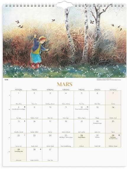 Väggkalender Ilon Wikland 2027