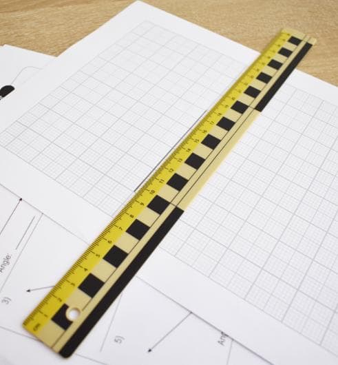 Linjal 30cm dm/cm/mm-grader plast 10/fp