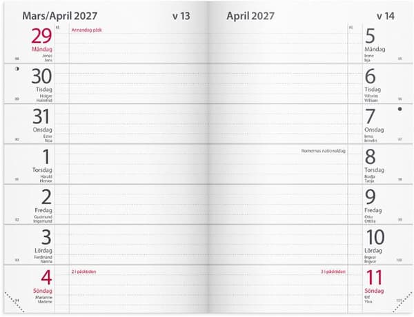 Kalender Maxinote 2027 blå