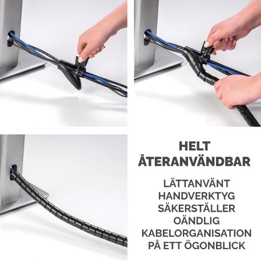 Kabelsamlare FELLOWES Cablezip svart