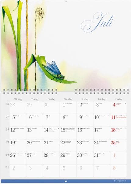 Väggkalender Naturalmanacka 2027