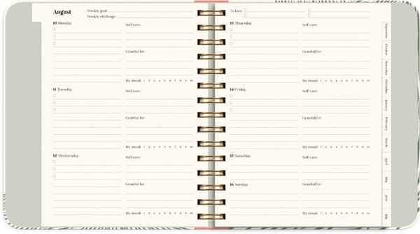 Kalender Life Planner Green A5 26/27