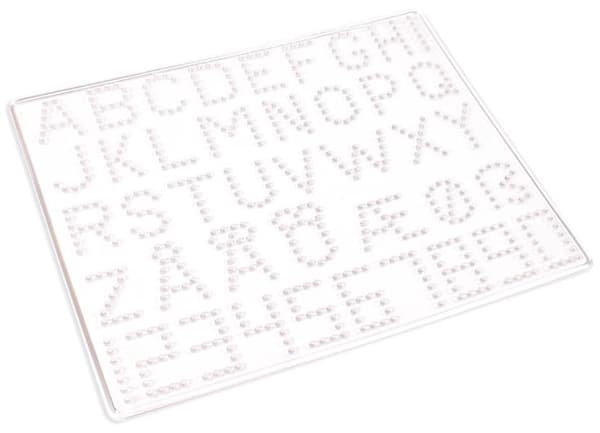 Pärlplatta ABC/siffror 5/fp