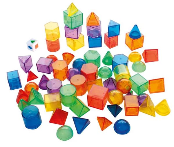 Geometriska 3D former 300g/fp