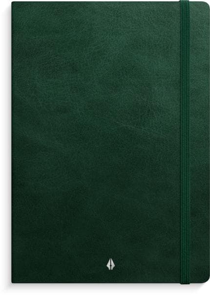 Anteckningsbok BURDE Deluxe A5 m.grön