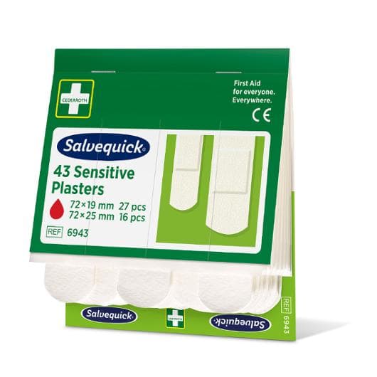 Plåster SALVEQUICK refill nonwoven 43/fp 6st