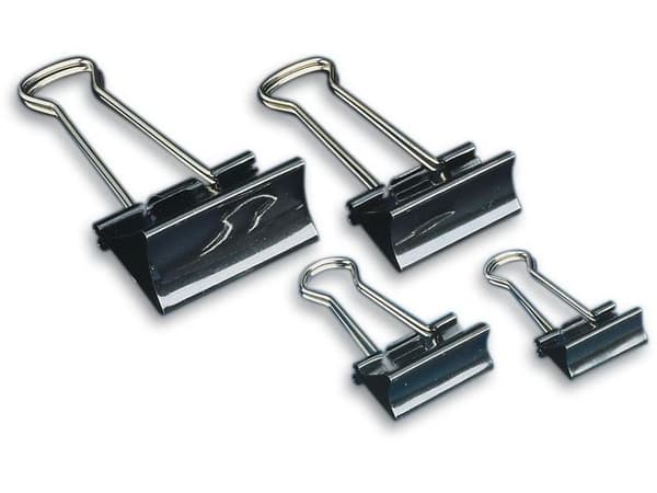 Pappersklämma Foldback 19mm 12st