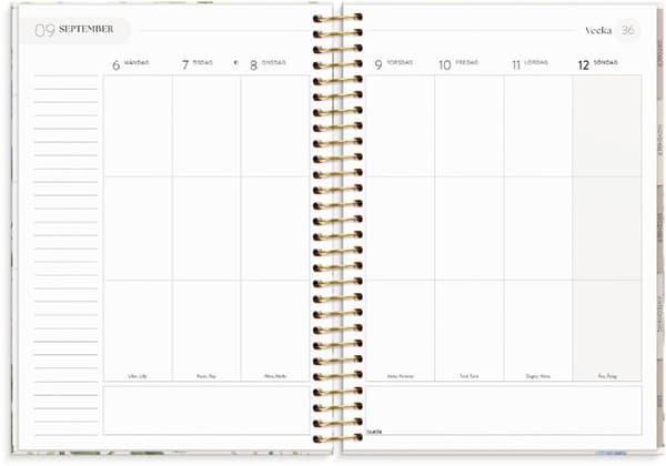 Life Organizer 2027 Blommor