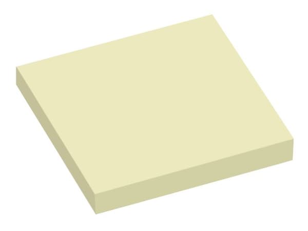 Notes INFO NOTES 75x75mm gul 12st
