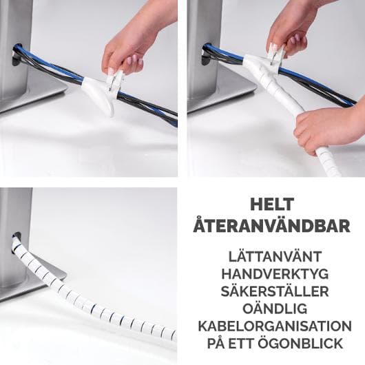 Kabelsamlare FELLOWES CableZip vit