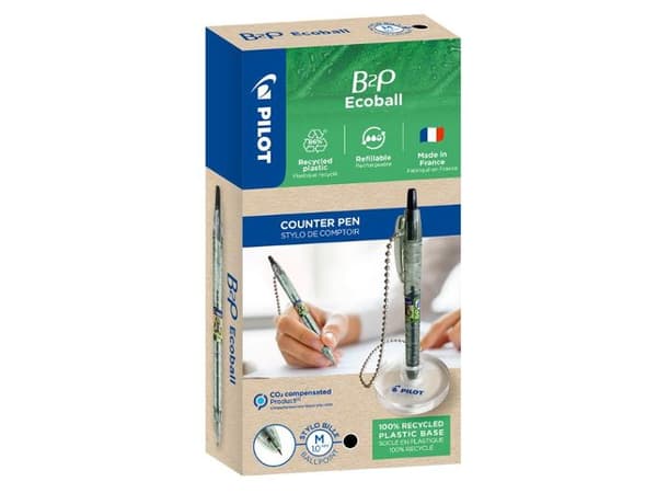 Kulpenna PILOT B2P Ecoball Desk Set sv.